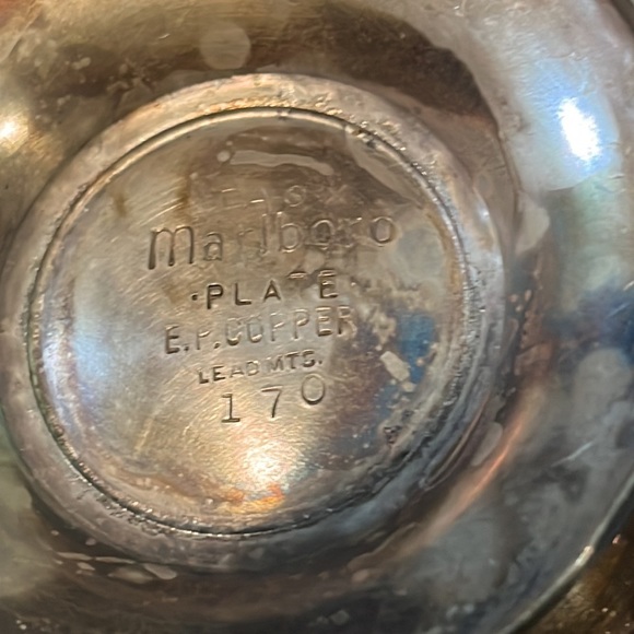 Beautiful vintage silver, little bowl with fancy edging - Picture 4 of 5